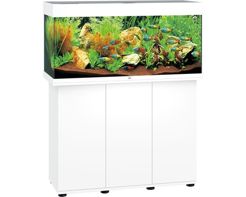 JUWEL Rio 180 SBX aquariumcombinatie met ledverlichting, verwarming, filter en witte kast
