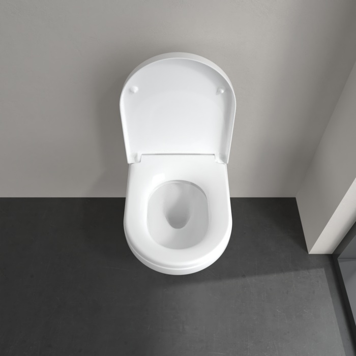 Villeroy & Boch Architectura randloos toilet met TwistFlush rond wit glans
