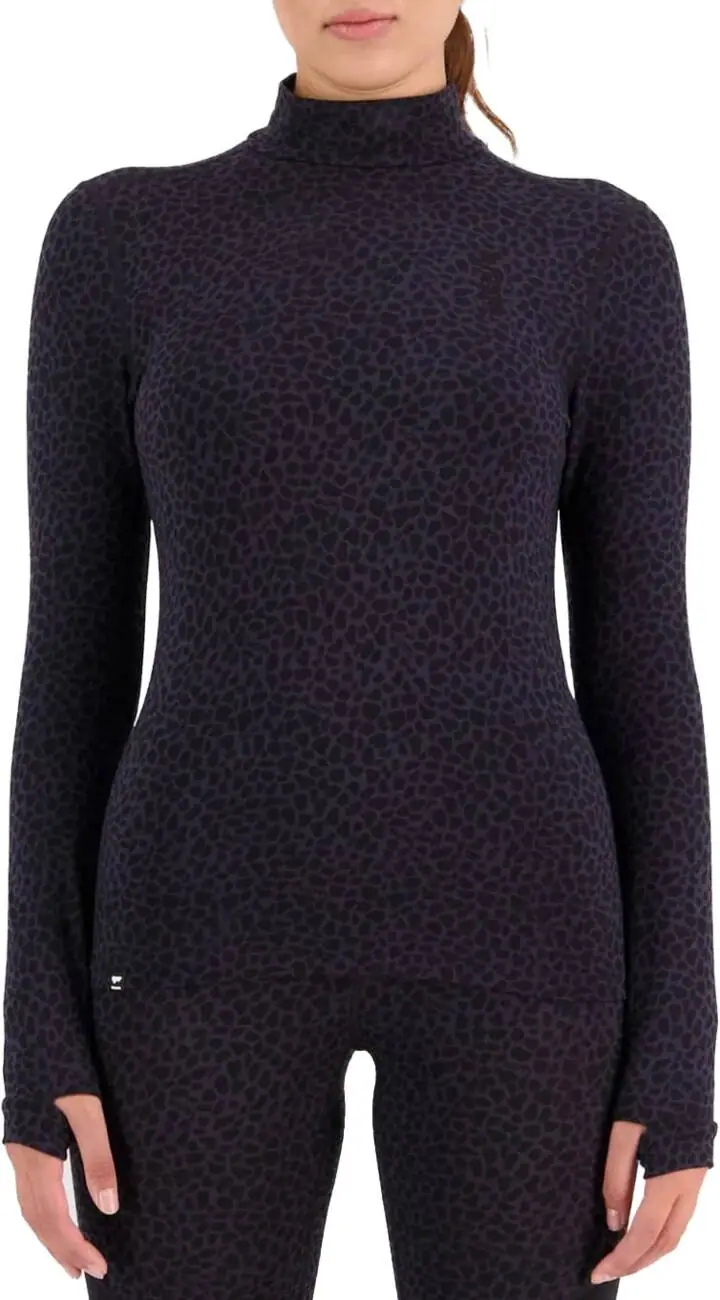 Mons Royale Cascade Merino Mock Neck LS Dame Trøje