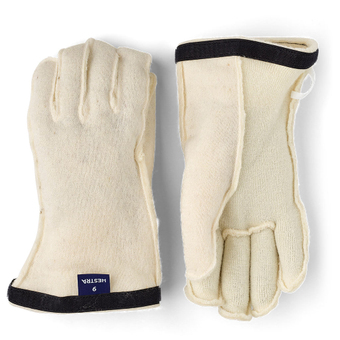 Hestra Heli Ski Wool Liner Fingerhandschuhe Offwhite