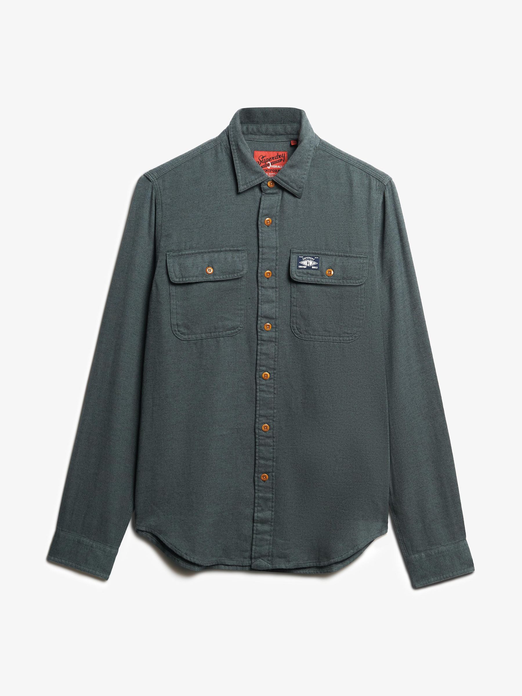 Groen - Superdry Trailsman overhemd met relaxte pasvorm