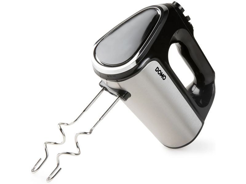 Domo Handmixer DO9258M Schwarz/Silber Handrührgerät mit langlebigem DC-Motor