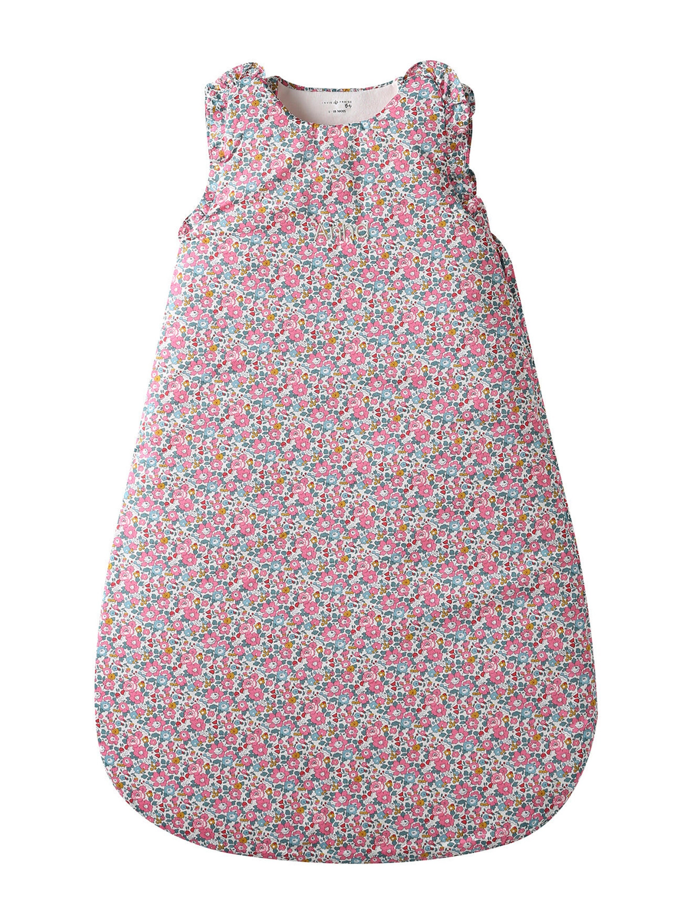 Envie de Fraise Bio-Kollektion: Baby Schlafsack aus Liberty-Stoff weiß