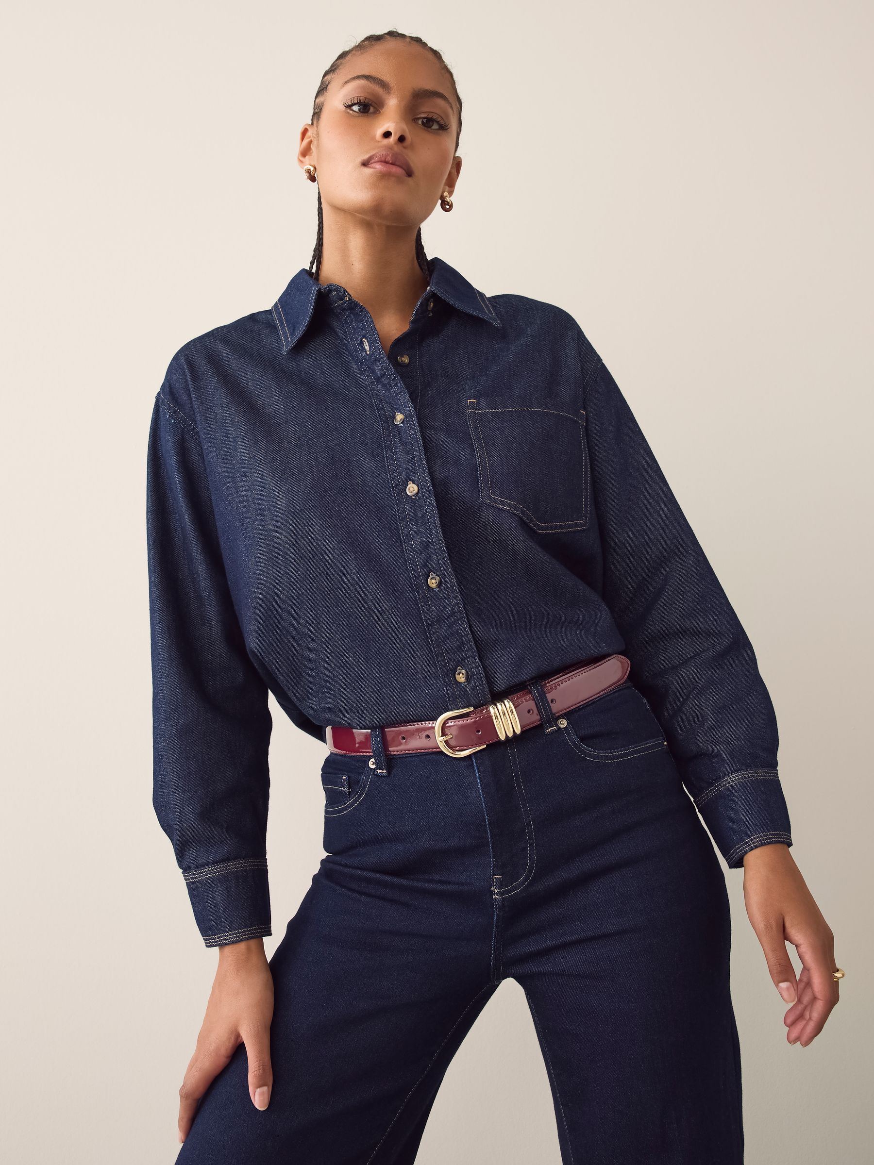 Bordeauxrood - High Shine Regular PU Belt