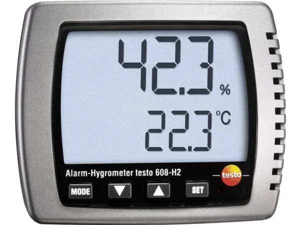 Testo 608-H2, Digital, Rektangulær, 6F22, 9 V, -10 - 70 °C, -40 - 70 °C
