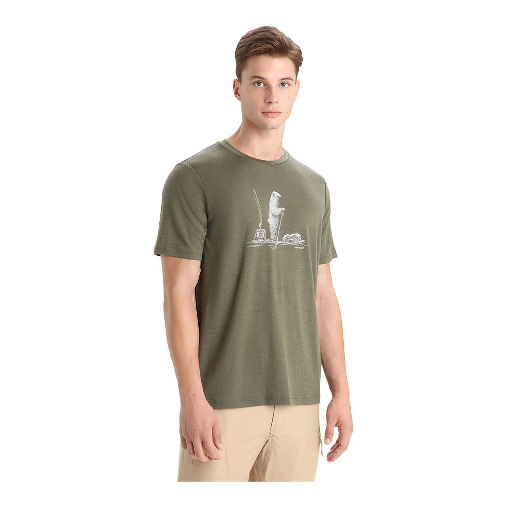 Icebreaker TECH LITE II - Tee-shirt Homme loden