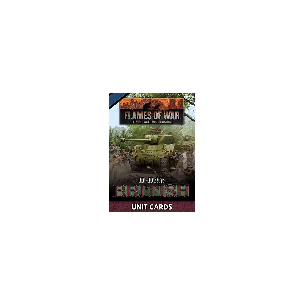 Flames of War - D-Day British Unit Cards