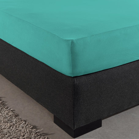 HC Dubbel Jersey Hoeslaken - Turquoise