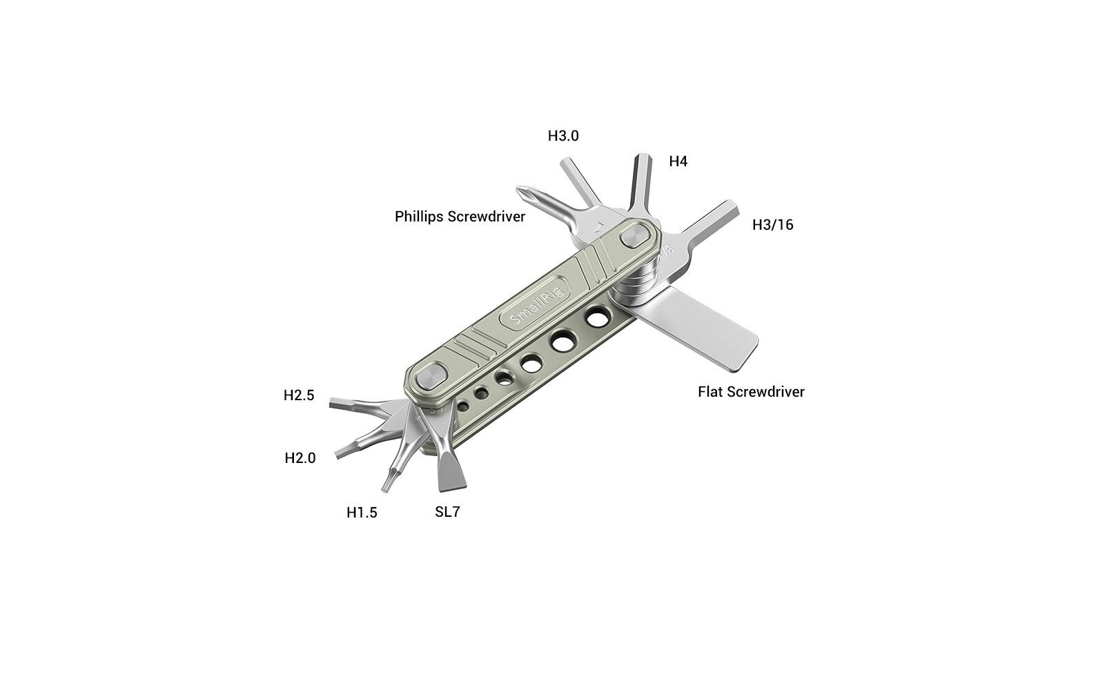 Universal 9 in 1 Mulit-Tool Kit9-in-1 faltbares Multitool-Kit für Videofilmer