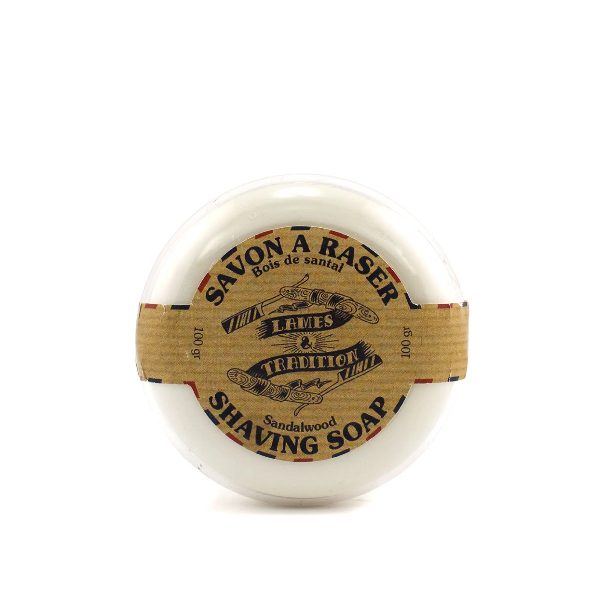 Lames et Tradition - Savon à Raser Parfum Bois de Santal- Rasage / après-rasage