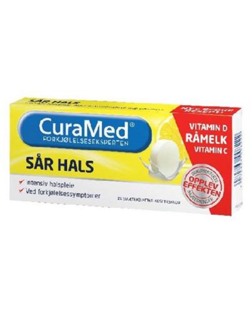 Curamed sår hals sugetab råmel