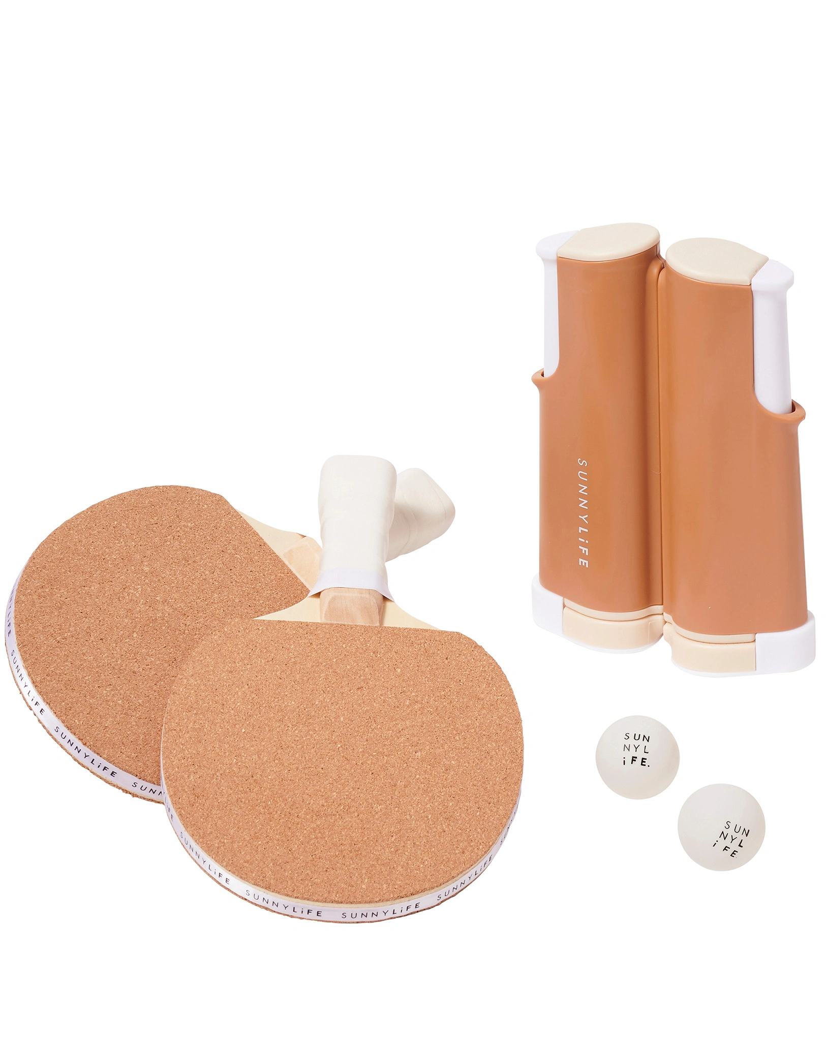Tischtennis-Set PLAY ON TABLE - CORK 5-teilig