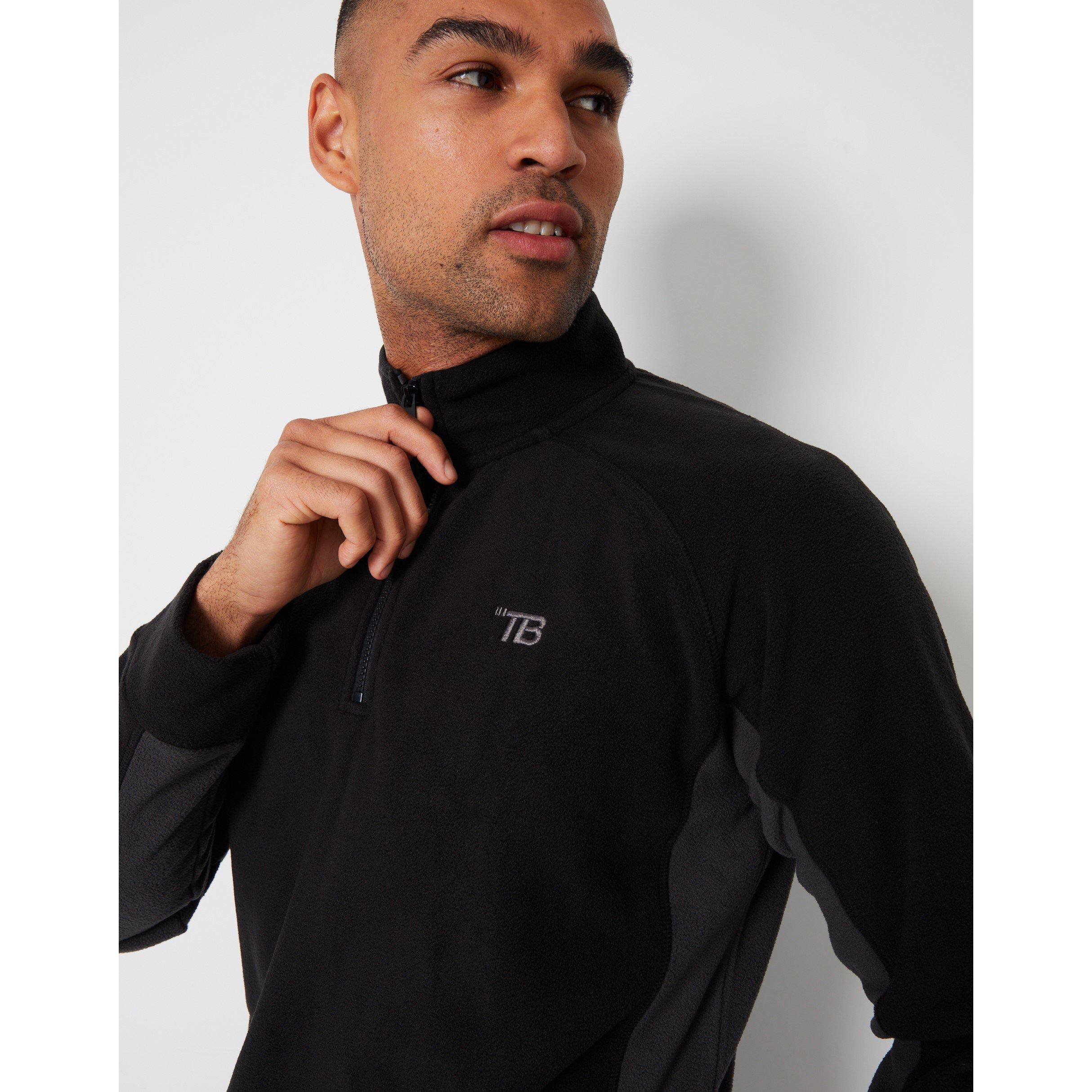 Threadbare Contrast Side Panel Fleece Top Mens