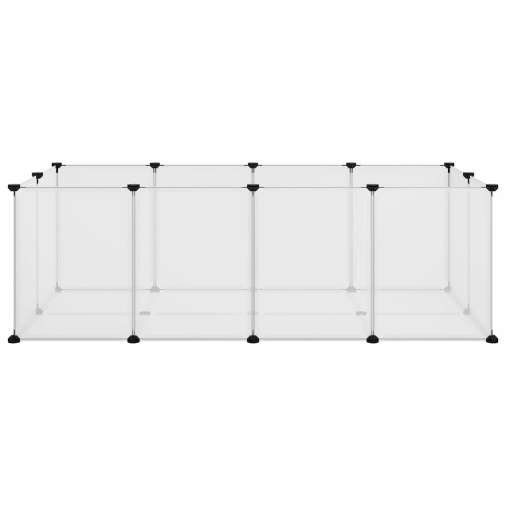 Cage pour petits animaux transparent 144x74x46,5 cm pp et acier