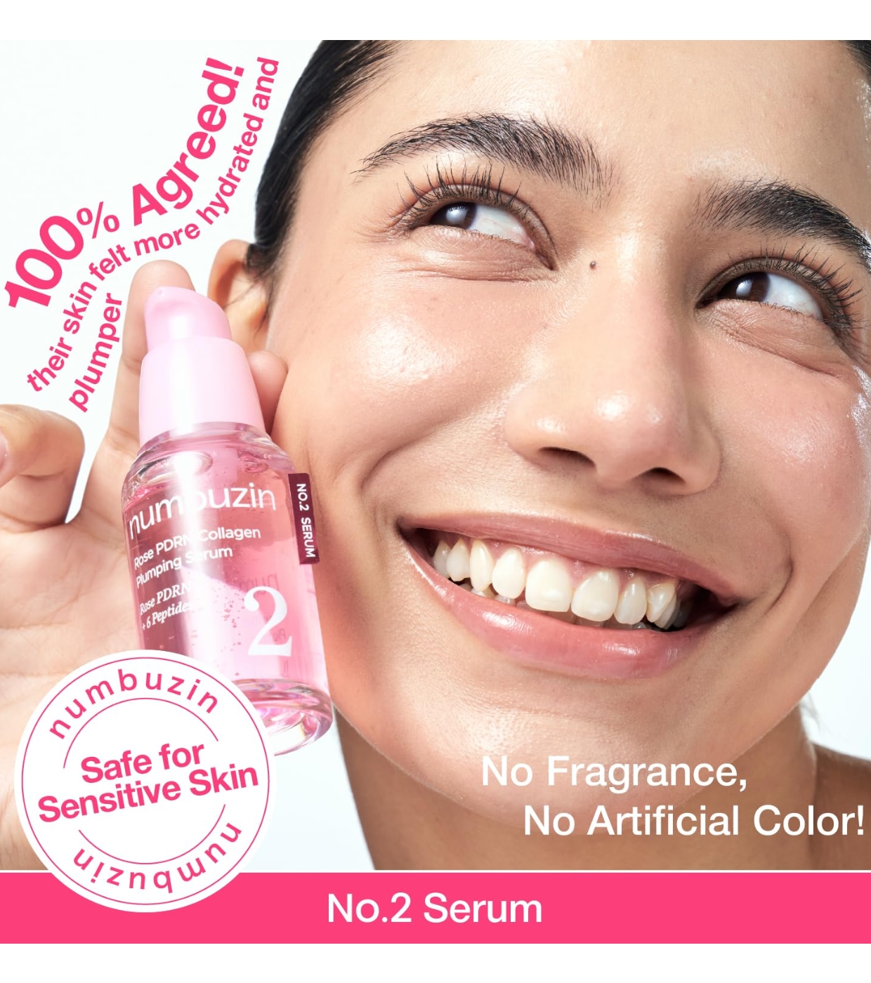 Numbuzin - Sérum Preenchedor No.2 Rose PDRN Collagen Plumping