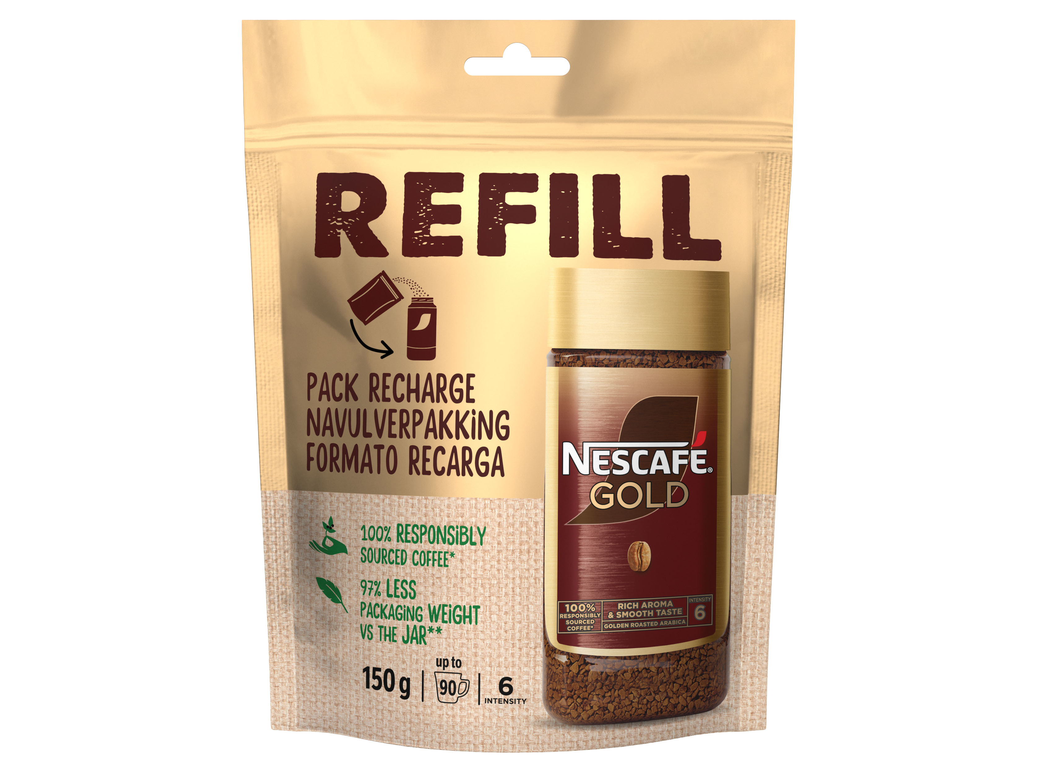 CAFÉ SOLÚVEL NESCAFÉ GOLD 150 G