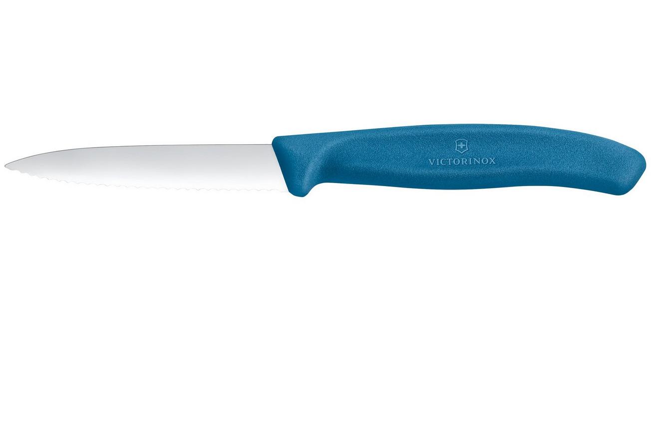 Victorinox Swiss Classic 6.7632.C1 Wavy, Blue, gekarteld groentemes