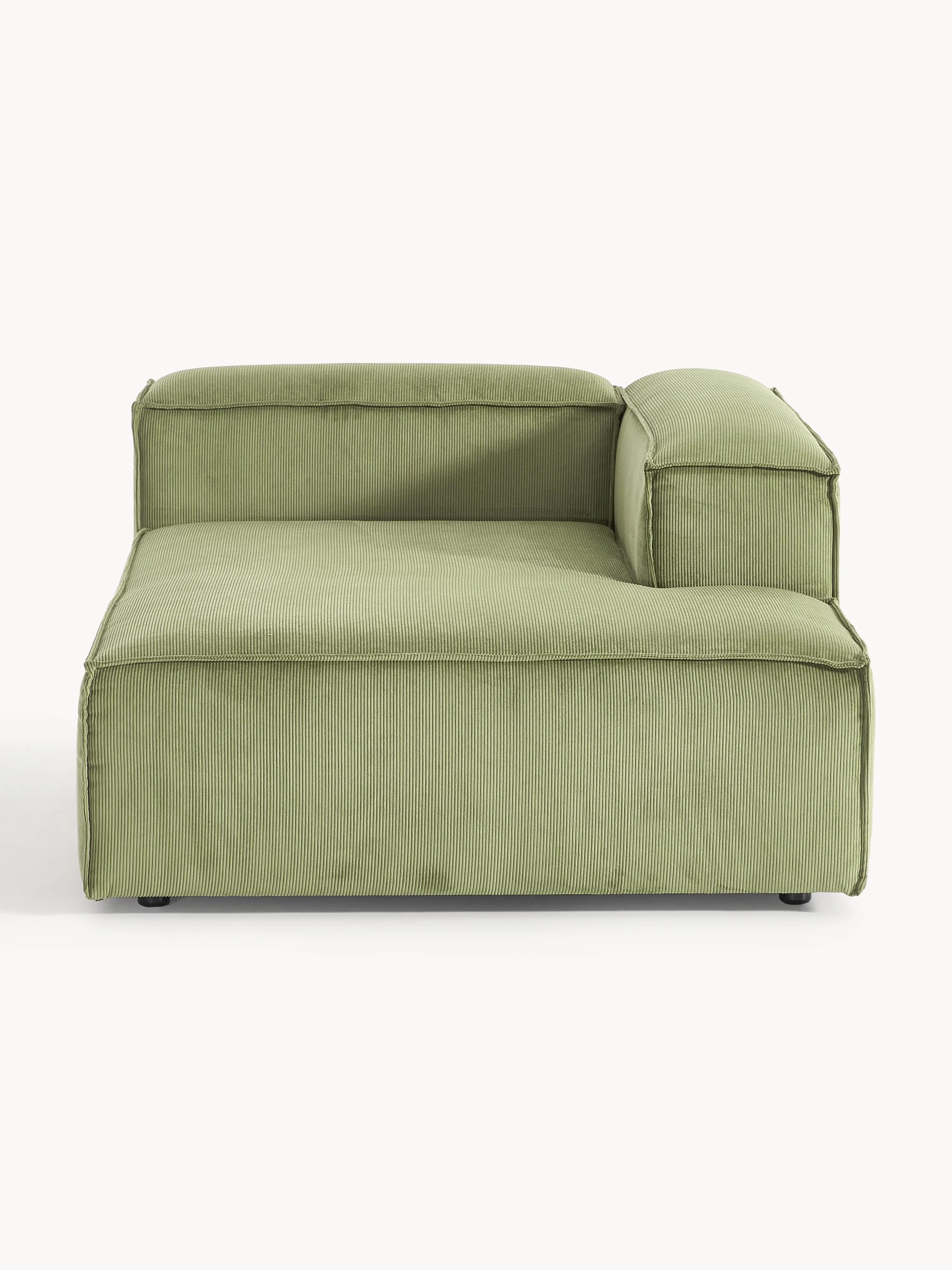 Chaise longue hoekmodule Lennon van corduroy