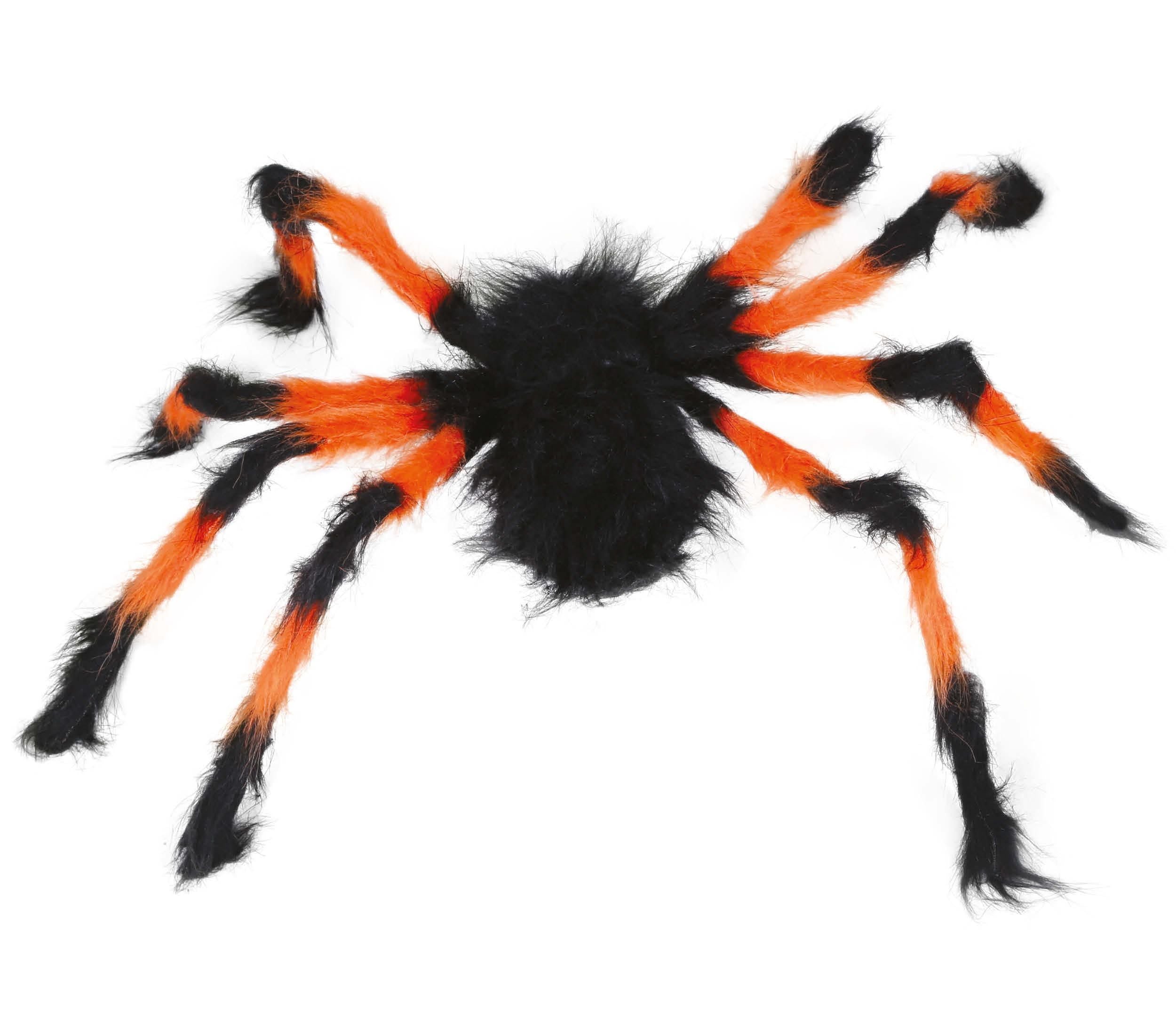 Oranje Zwarte Nep Spin 75cm