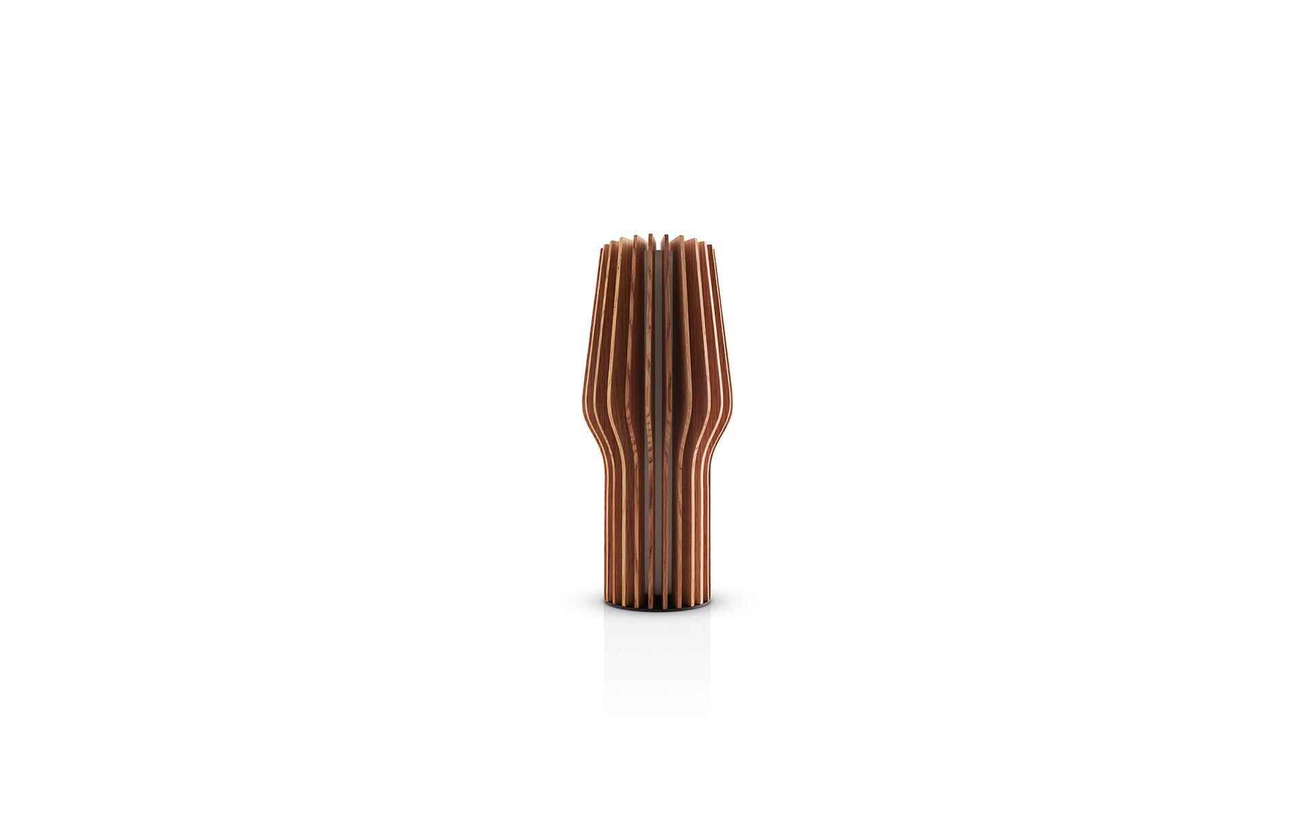 Tischleuchte Radiant, 28.5 cm, Braun<br>LED-Lampe aus Eichenholz