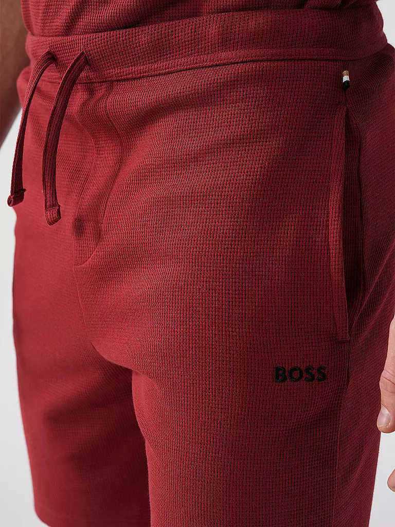BOSS Loungewear Shorts dunkelrot