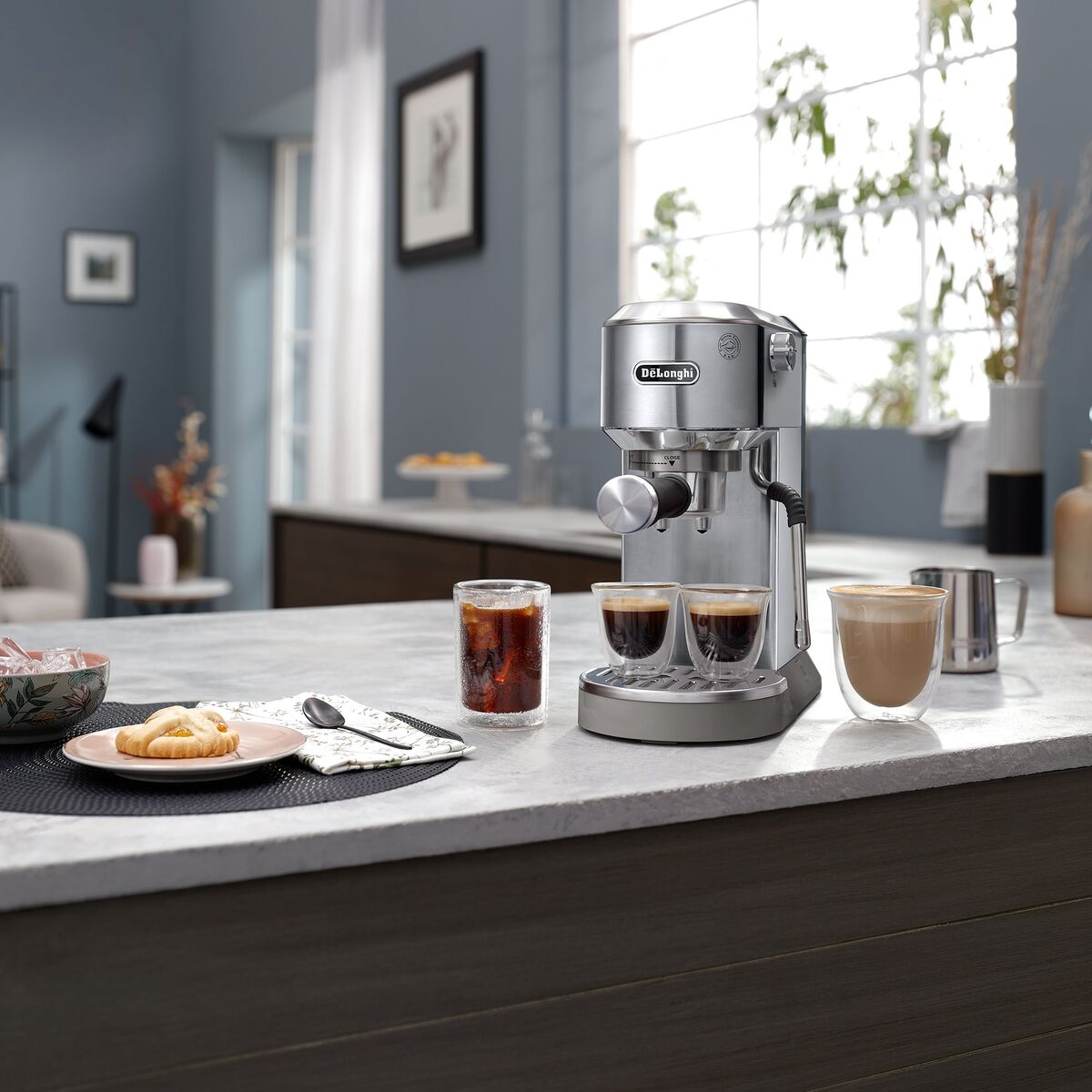 Delonghi Dedica EC890 Duo espressomaskin, metall