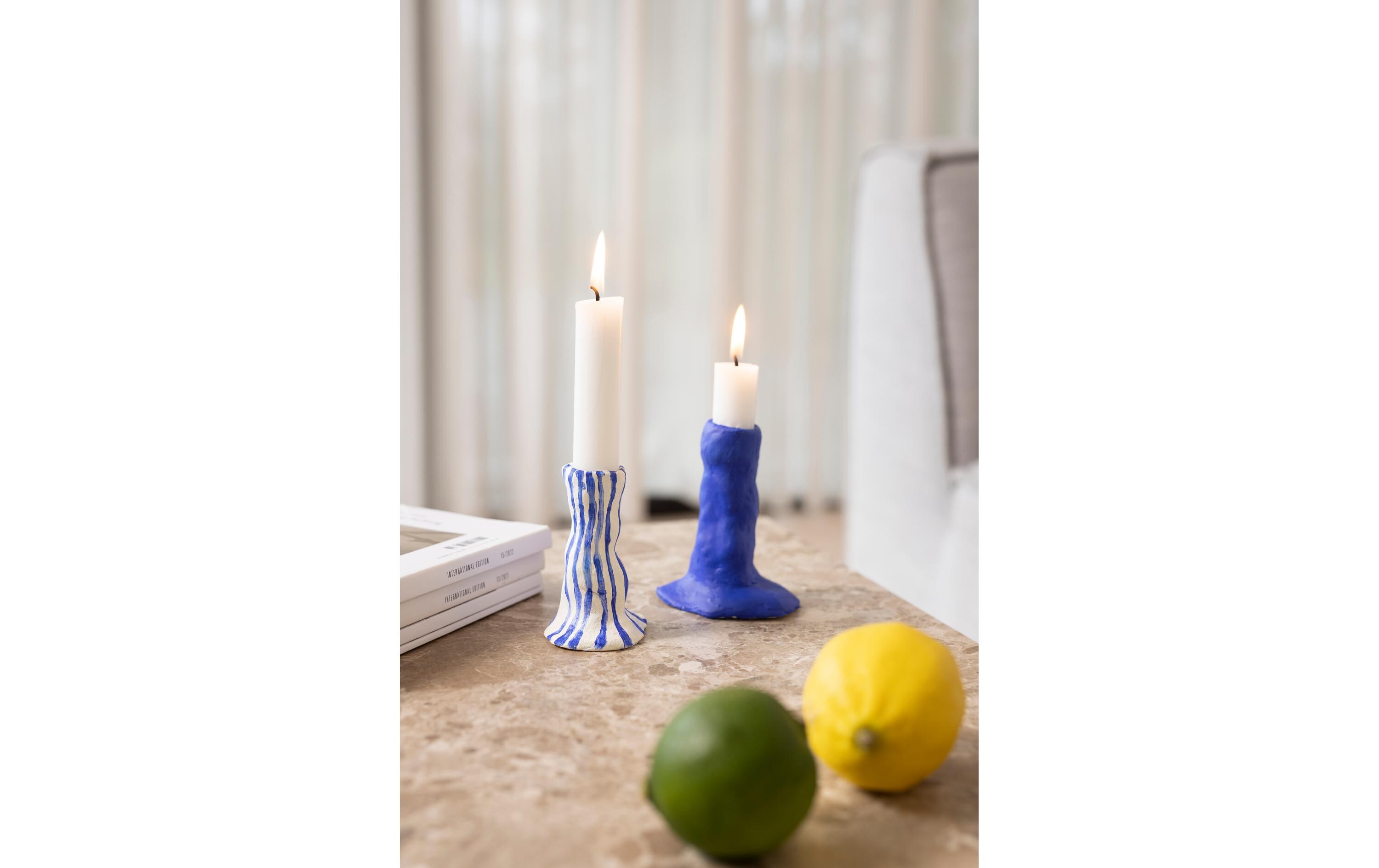 Modellier-Set Kerzenhalter UltramarinblauMini Kreativ Set