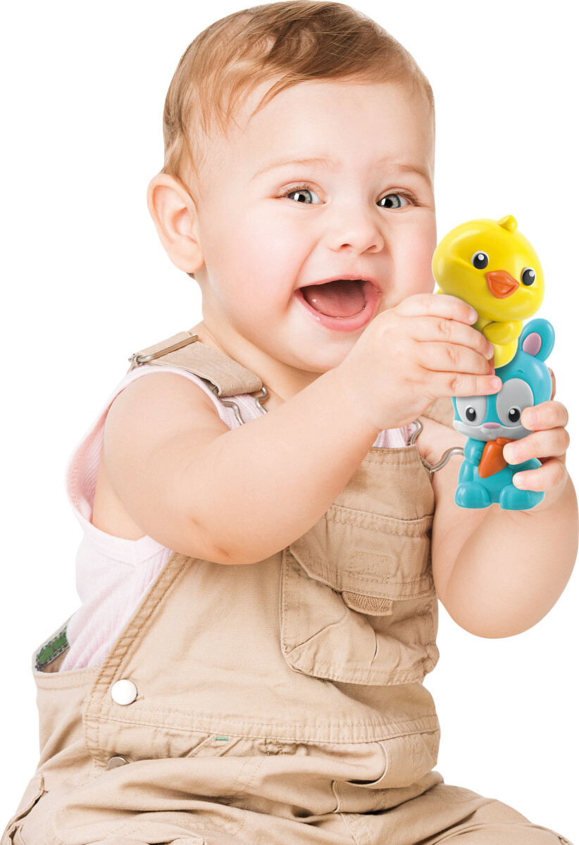 Baby Clementoni - The Farm Train - Legetog Med Dyr Og Lyd