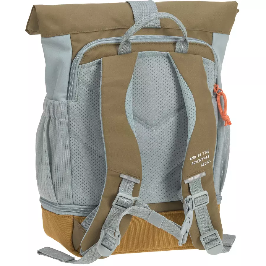LÄSSIG Mini Rolltop Backpack, Nature light blue