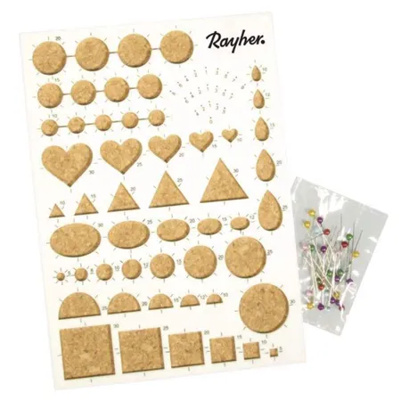Rayher Quillingschablone mit Korkplatte