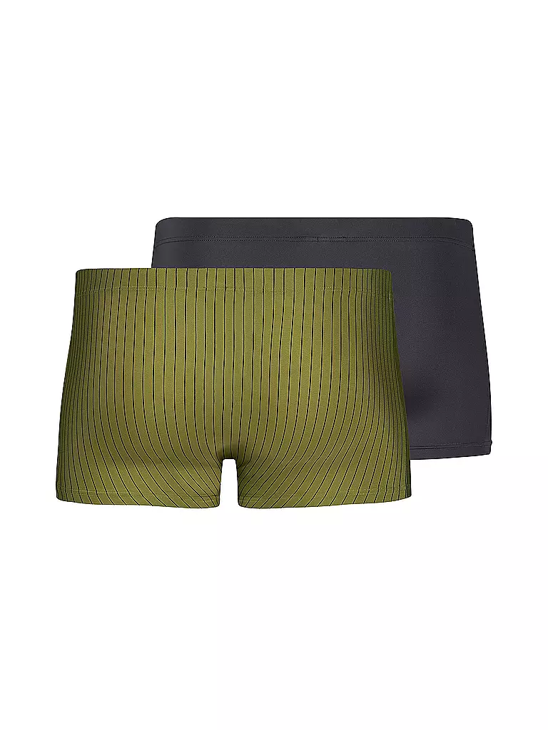 SKINY Pants 2er Pkg. mossanthra stripes selection grün
