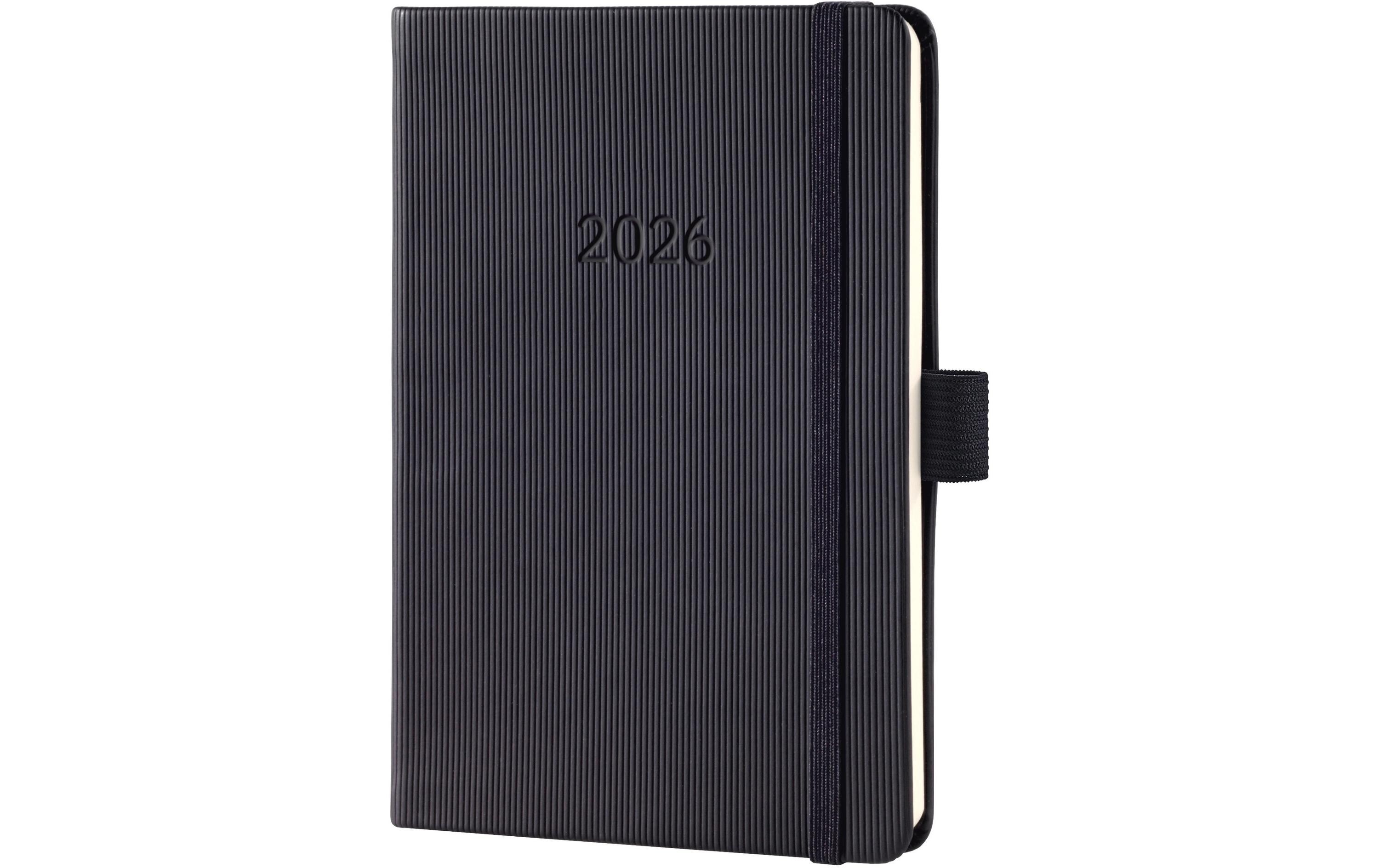 Wochenagenda Conceptum Liniert, 2026, Schwarz, 10,8 x 15,1cmWochenplaner mit zwei Seiten je Woche