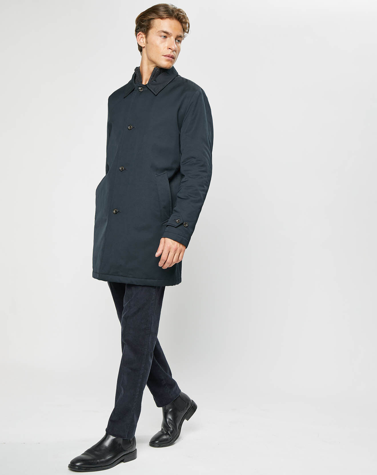 Hackett London Imperméable bleu marine