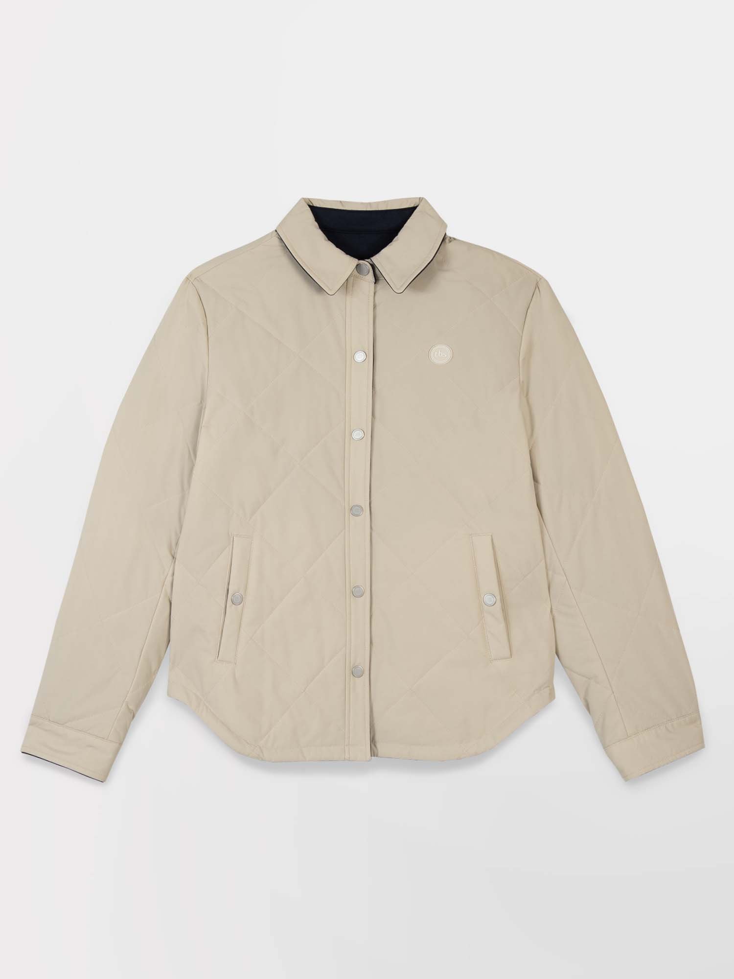 Veste Femme Reversible Esprit Sur Chemise Ivoire et Marine