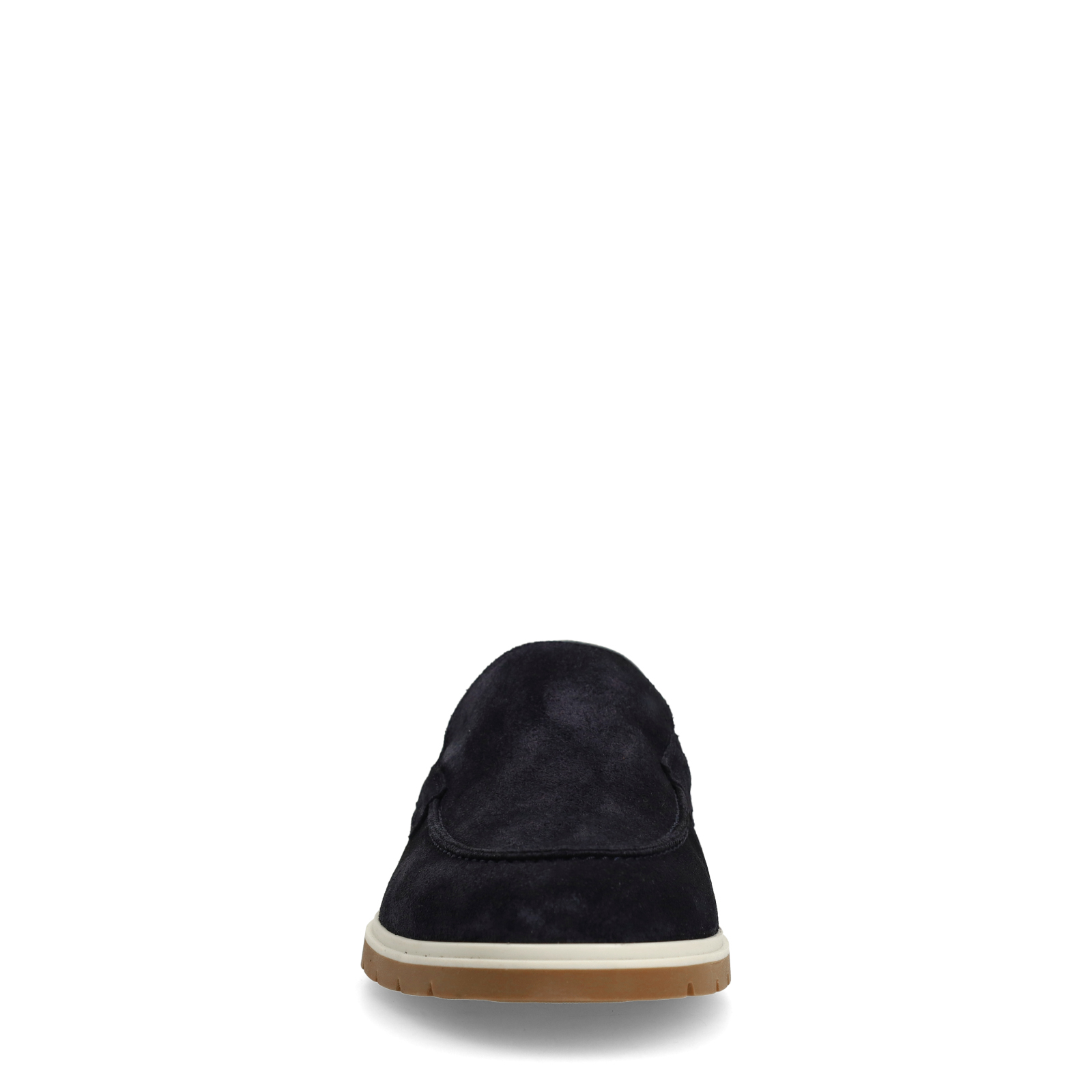Donkerblauwe suède loafers