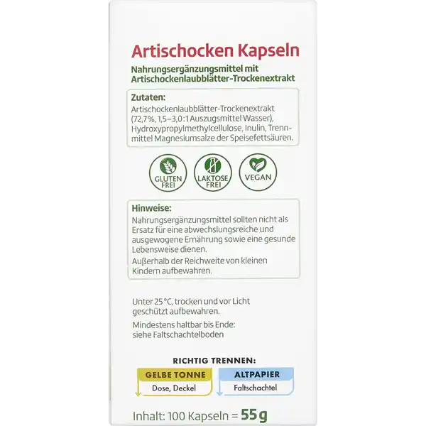 Artischocken Kapseln