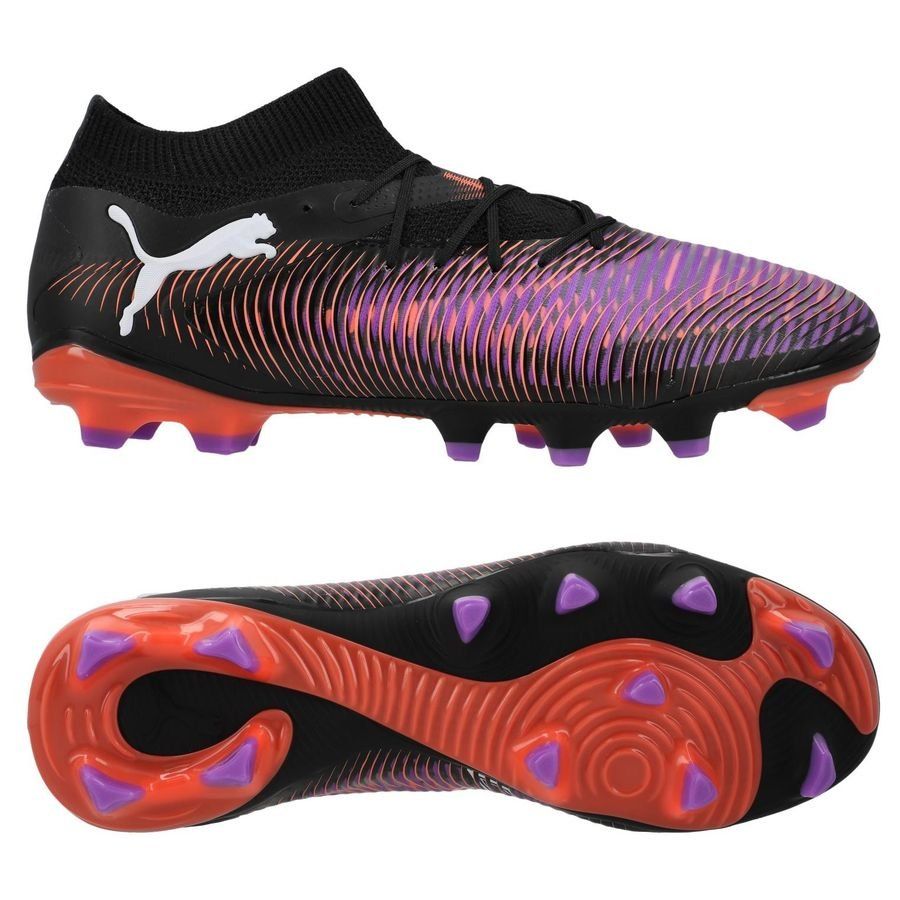 PUMA Future 8 Pro FG/AG Unlimited - Noir/Blanc/Glowing Red