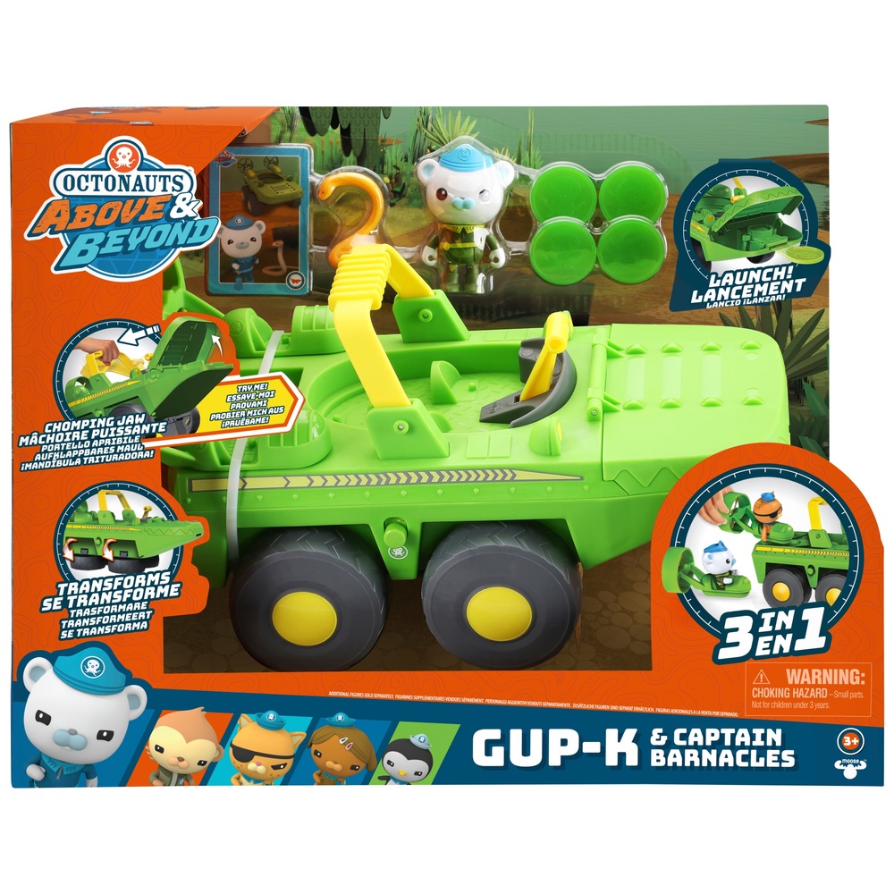 Octonauts Above & Beyond Gup-K & Captain Barnacle Swamp Speeder