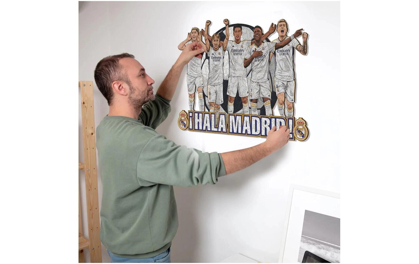 Real Madrid CF - 5 SpielerOffizielles Holzpuzzle, Grösse M