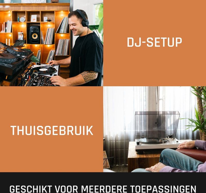 Lenco - L-3810WH - Platenspeler - Wit - Direct Aangedreven met USB Encoding
