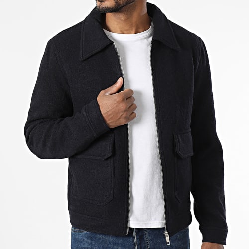Veste Zippée Bleu Marine