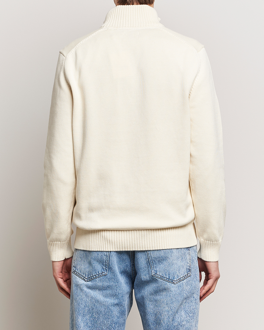 GANT Casual Cotton Half Zip Cream