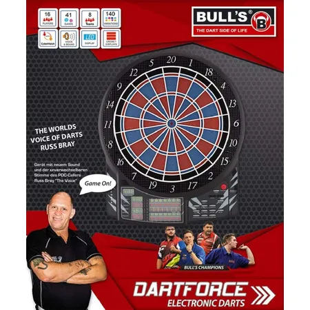 BULL'S Dartforce Russ Bray Sound Elektronik Dartboard