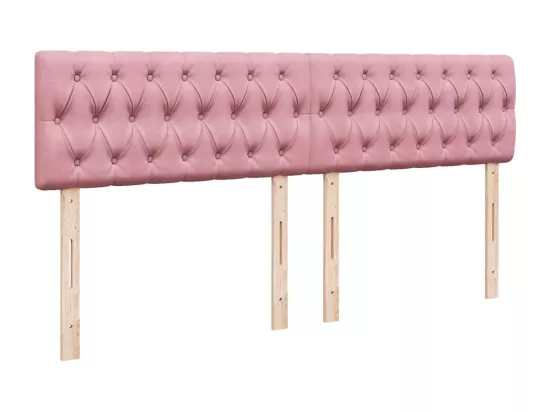 Sommier à lattes de lit avec matelas Rose 180x200 cm Velours