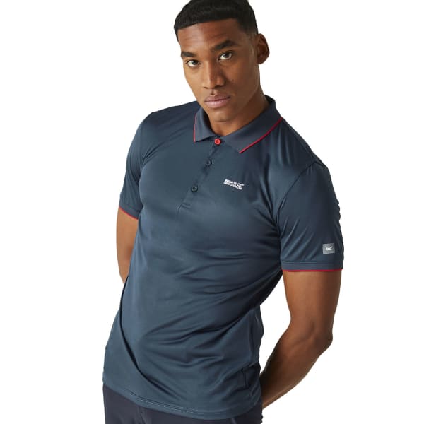 Polo randonnée REGATTA REMEX II MOONLIGHT DENIM(DANGER RED) SOLID