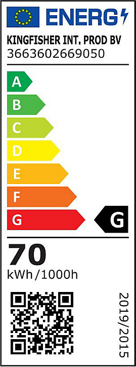 Tube fluorescent T8 G13 blanc chaud 6200lm 70W Ø2.8cm
