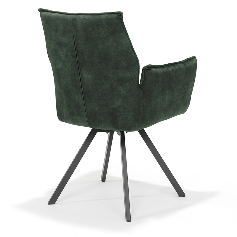 Stoel Dynasty Velours Draaibaar Velours Groen