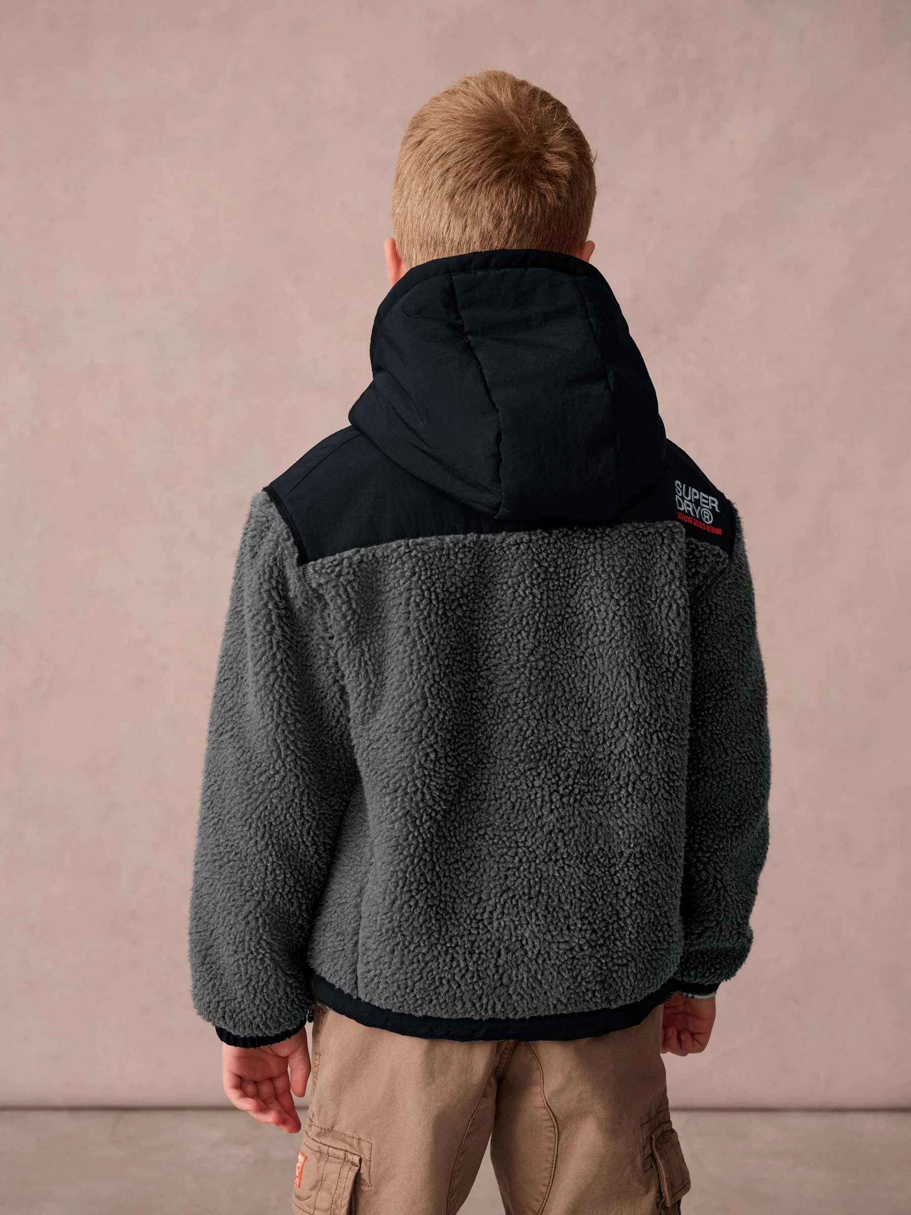 Zwart - Superdry - Jack met rits en borgvoering