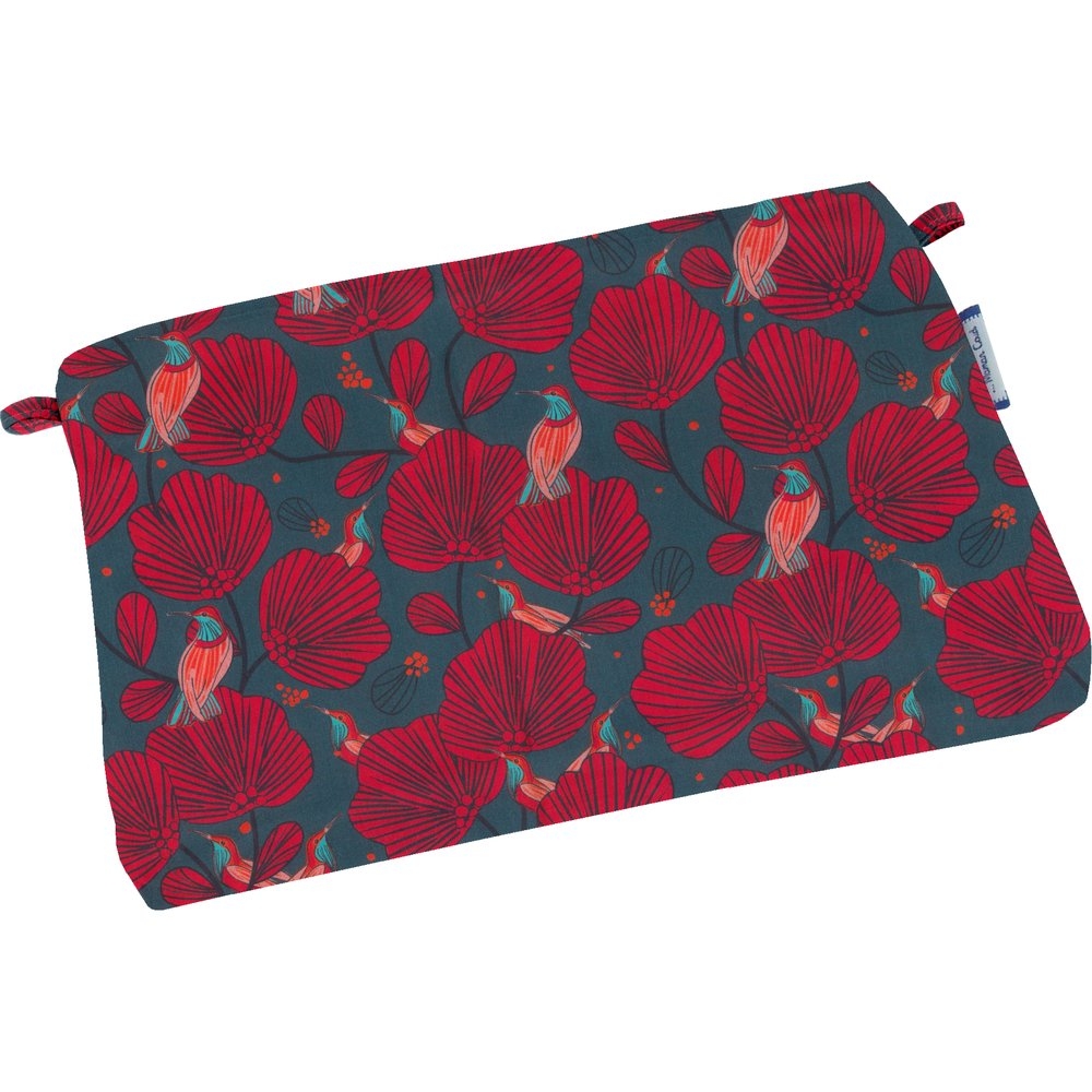 Mini Pochette Tissu Oiseau De Noël