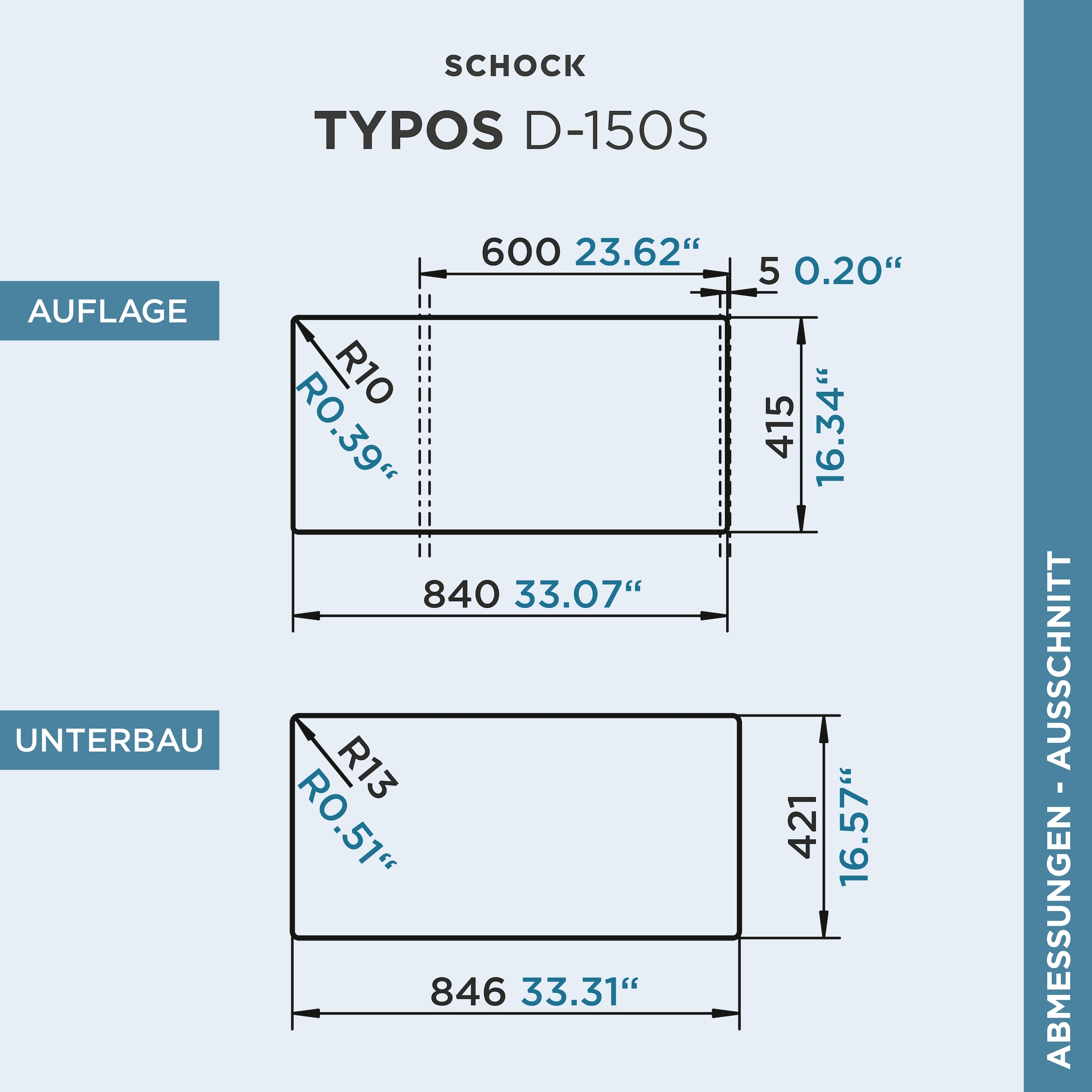 Schock Granitspüle »Typos DS« mit Restebecken